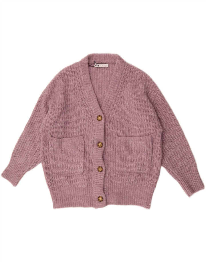 Zara Damen-Strickjacke in Übergröße, Gr. 10, klein, rosa, Polyester