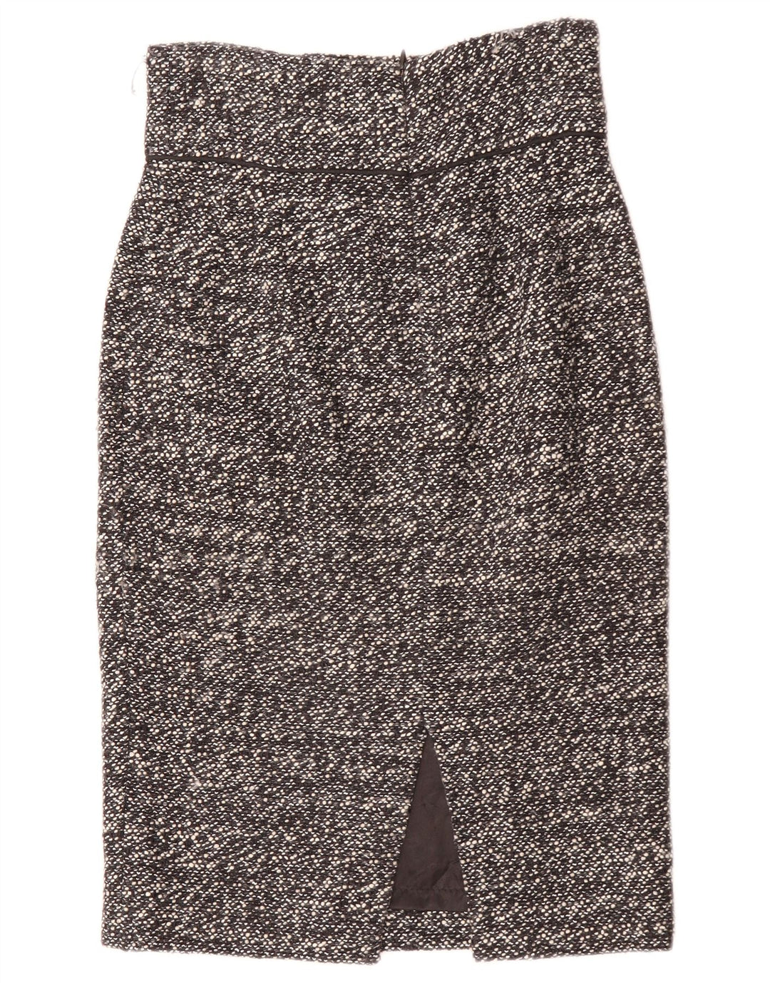 Zara Damen Bleistiftrock Small W26 Schwarz geflecktes Acryl