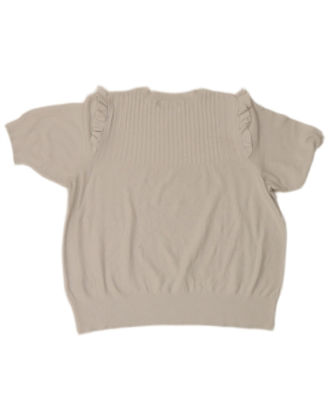 Marks & Spencer Damen Bluse Top UK 16 Large Weiße Viskose