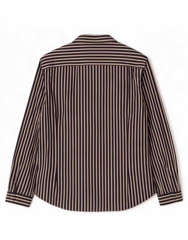 Massimo Dutti Herrenhemd 2XL Marineblau gestreift