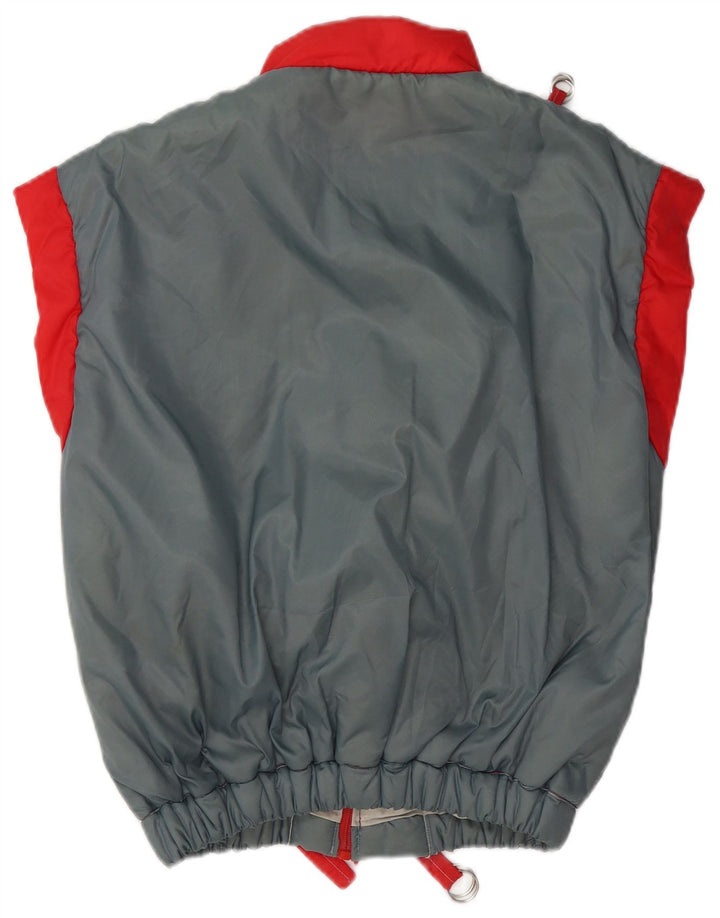 JACK DANIELS Damen Weste UK 16 Large Grau Farbblock