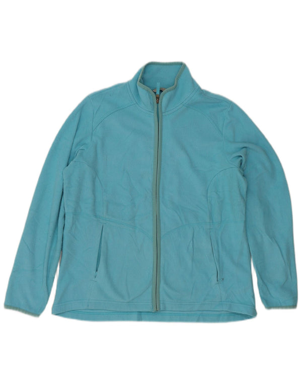 Marks & Spencer Damen Fleecejacke UK 16 Large Blau Polyester