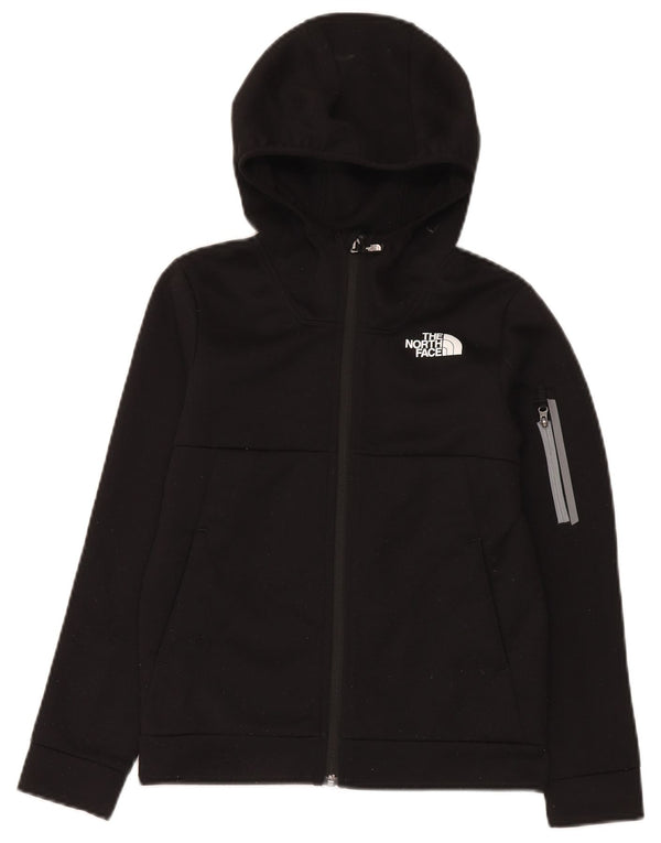 The North Face Jungen-Kapuzenpullover mit Reißverschluss, 11–12 Jahre, groß, schwarzes Polyester