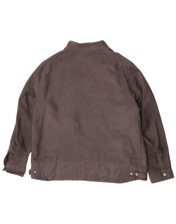 Marks & Spencer Herren Bomberjacke UK 46 3XL Grau Polyester