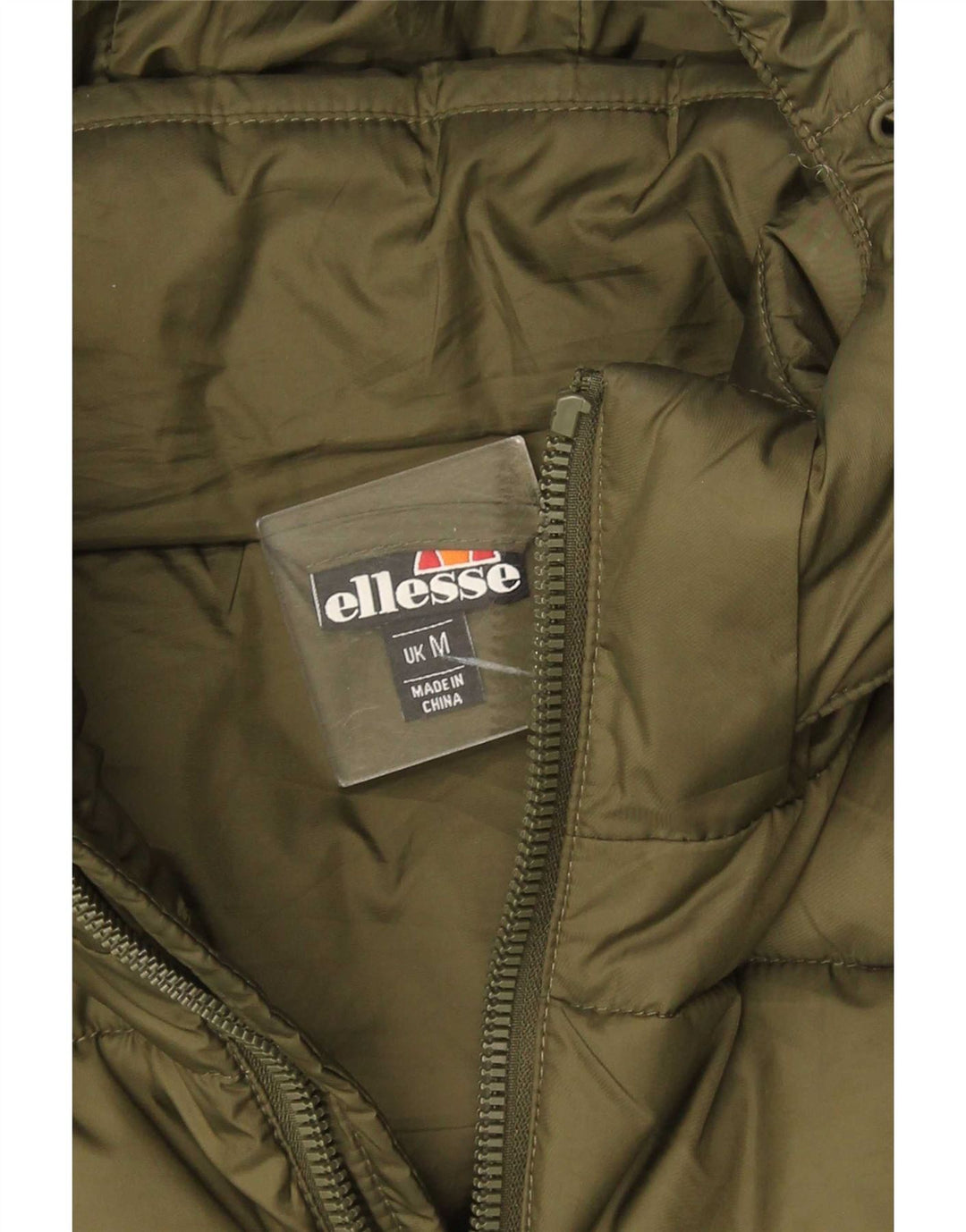 Ellesse Herren-Jacke mit Kapuze, gepolstert, UK 38, mittelgrün, Polyester