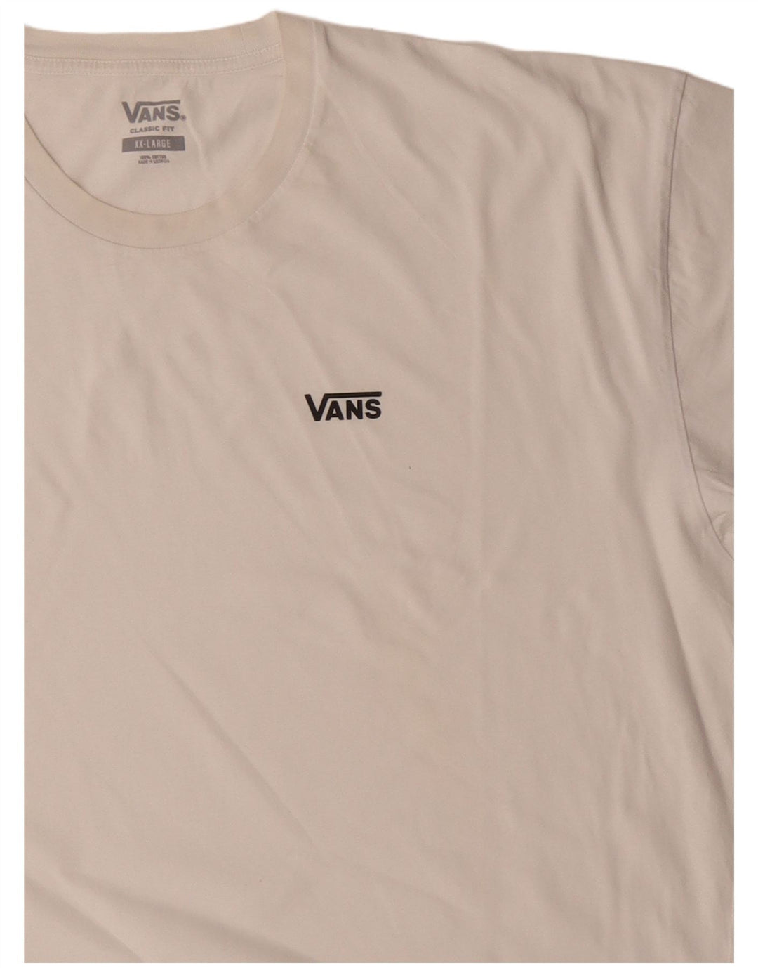 VANS Herren-T-Shirt mit klassischer Passform, 2XL, weiße Baumwolle