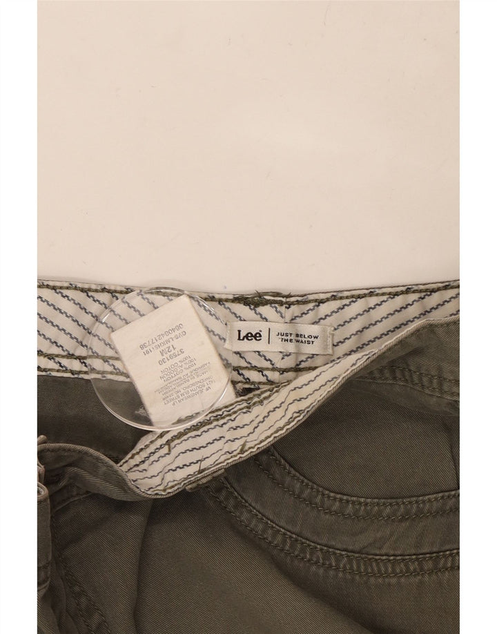 LEE Damen Cargoshorts US 12 Large W32 Khaki Baumwolle