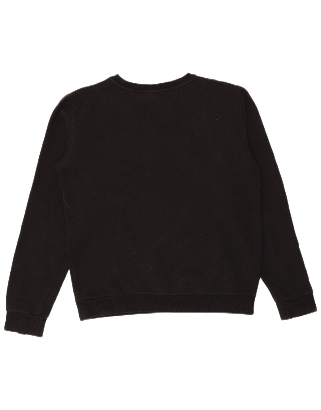 Ellesse Womens Graphic Oversized Sweatshirt Jumper UK 8 Small Black Cotton