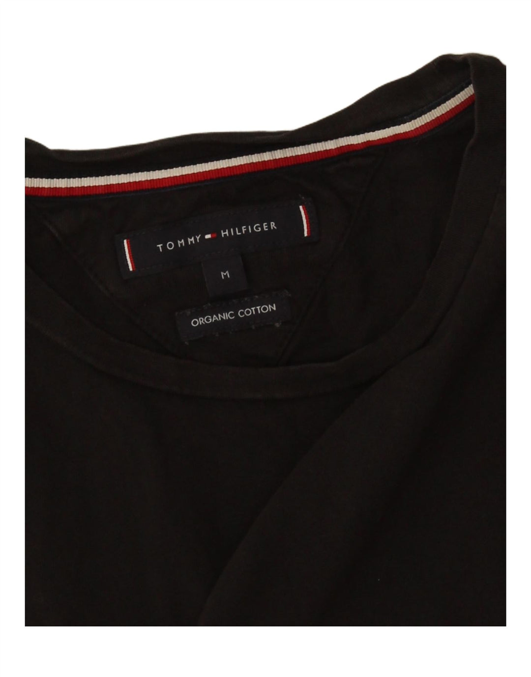 Tommy Hilfiger Herren-T-Shirt mit Grafik, mittelschwarze Baumwolle