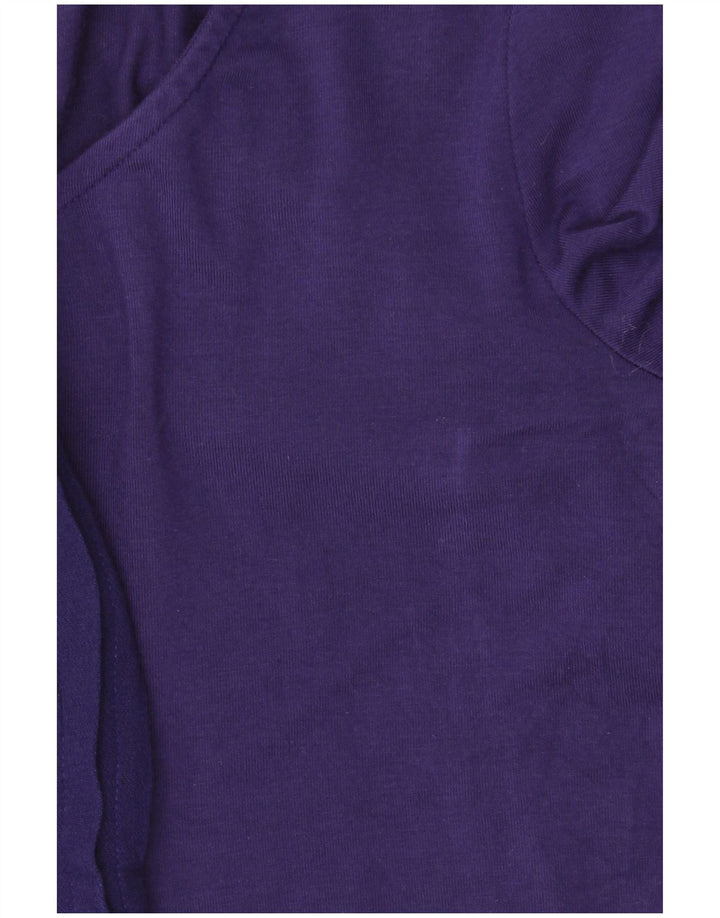 WHITE STUFF Damen Top Langarm UK 10 Small Lila Viskose