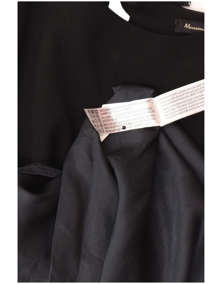 Massimo Dutti Damen Etuikleid EU 40 Mittelschwarze Viskose
