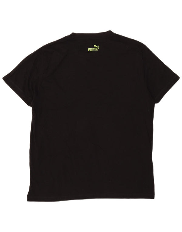 Puma Herren Grafik T-Shirt Top XL Schwarz