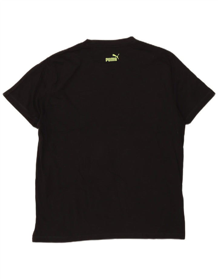 Puma Herren Grafik T-Shirt Top XL Schwarz