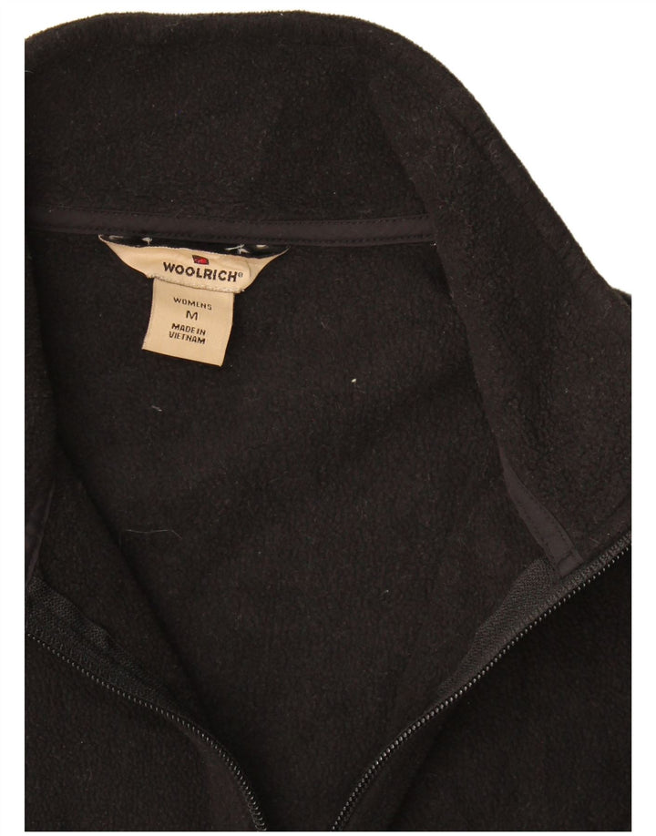Woolrich Damen Fleeceweste UK 14 Medium Schwarz