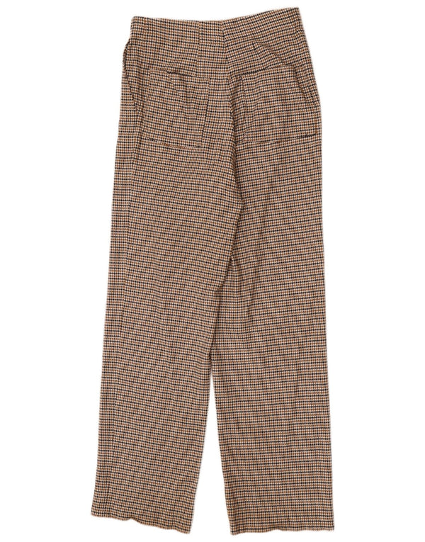 Massimo Dutti Damen Chinohose EU 42 Large W32 L32 Brauner Hahnentritt