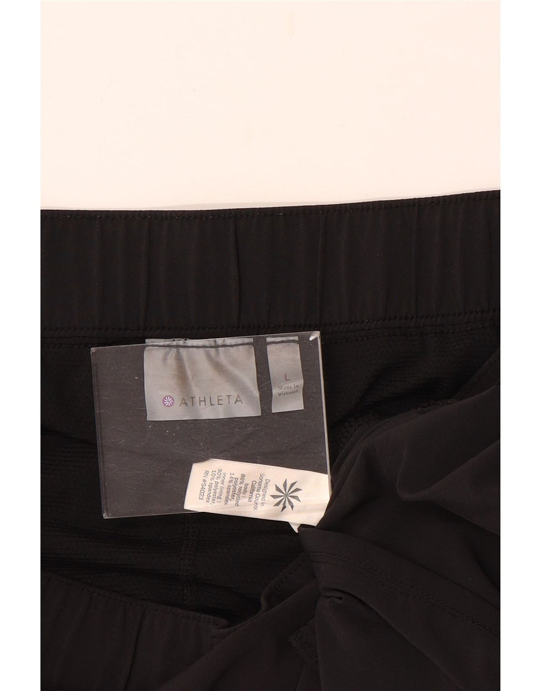 ATHLETA Damenrock UK 16 Large Schwarz Spandex