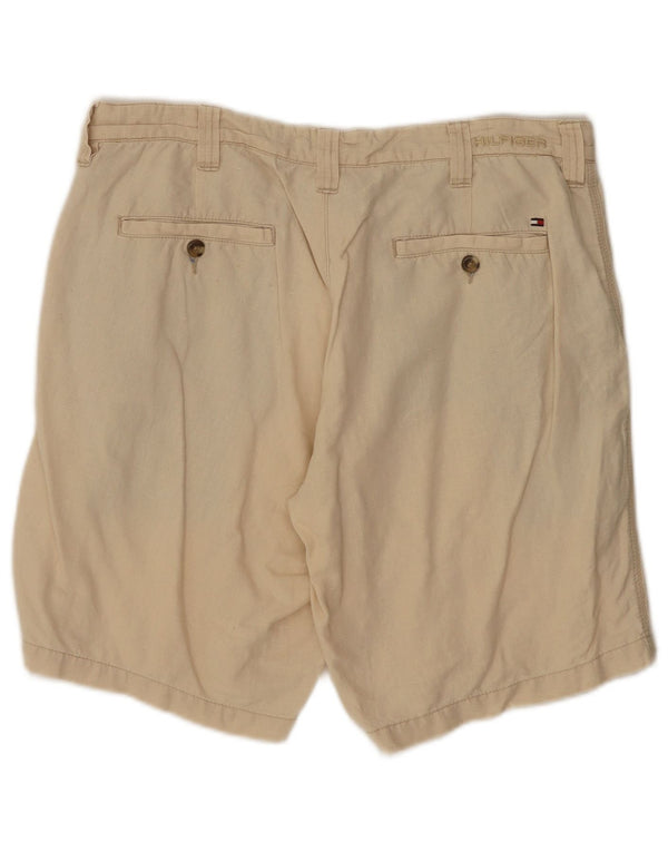 Tommy Hilfiger Herren Chino-Shorts W34 Large Beige Leinen