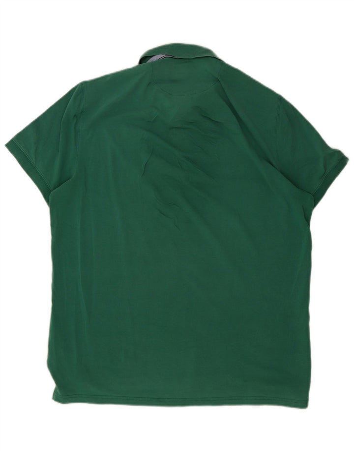 Massimo Dutti Herren Poloshirt XL Grüne Baumwolle