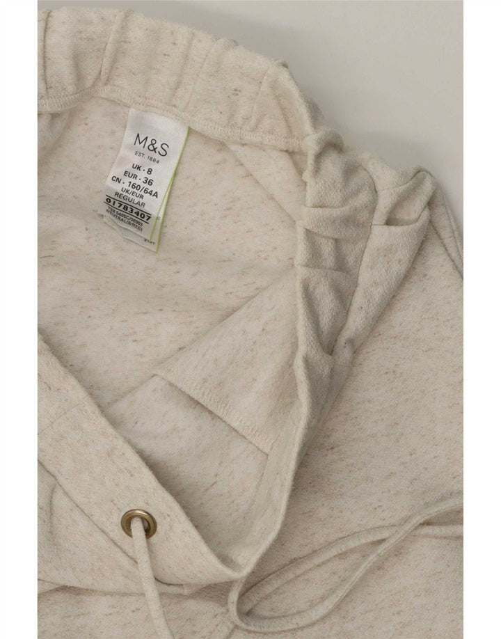 Marks & Spencer Damen-Trainingshose, Gr. 8, Beige, gefleckt