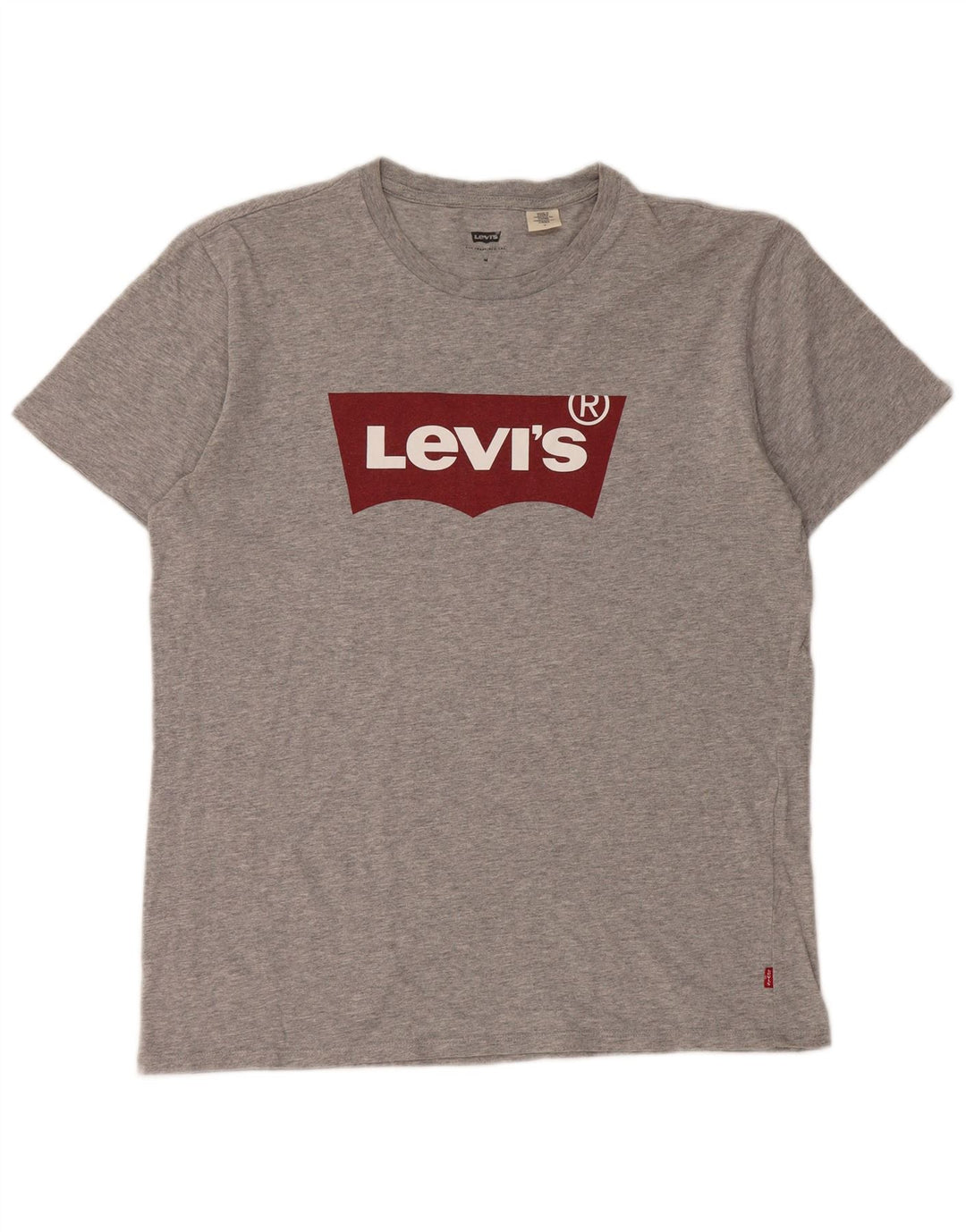 Levi's Herren Grafik-T-Shirt-Oberteil Mittelgrau