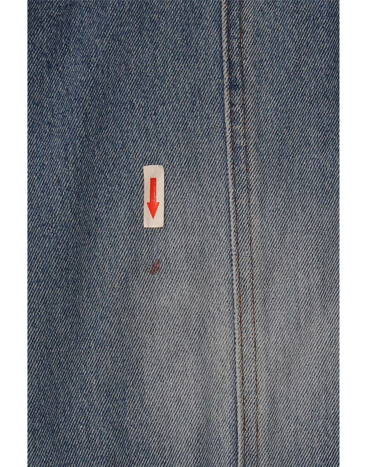 Master Herren Jeansjacke UK 38 Mittelblaue Baumwolle