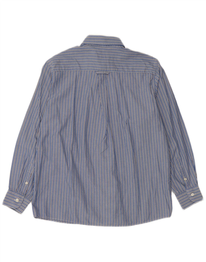 Fred Perry Hemd für Jungen, 9–10 Jahre, blaue Nadelstreifen-Baumwolle