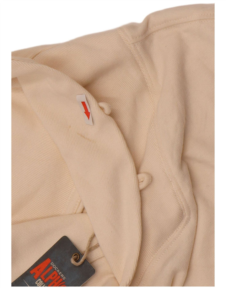 Dockers Herren-Sweatshirt-Pullover XL aus cremefarbener Baumwolle
