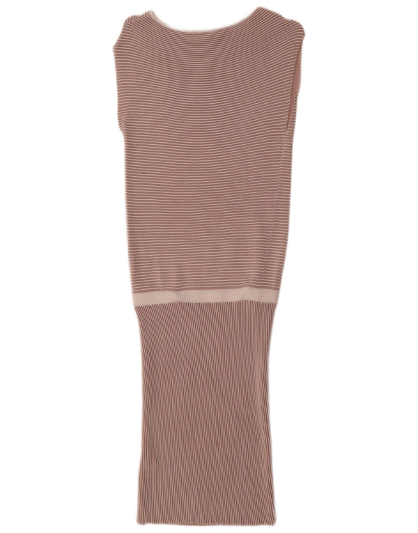 Ärmelloses Pulloverkleid für Damen von Reiss, Gr. 8, klein, rosa gestreift, Viskose