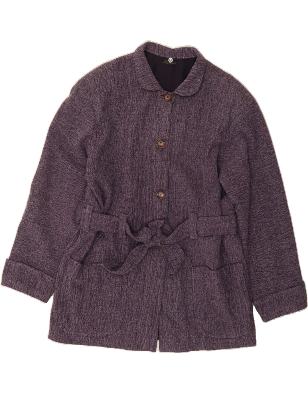 LUISA SPAGNOLI Womens Overcoat UK 16 Large Purple Vintage Luisa Spagnoli and Second-Hand Luisa Spagnoli from Messina Hembry 