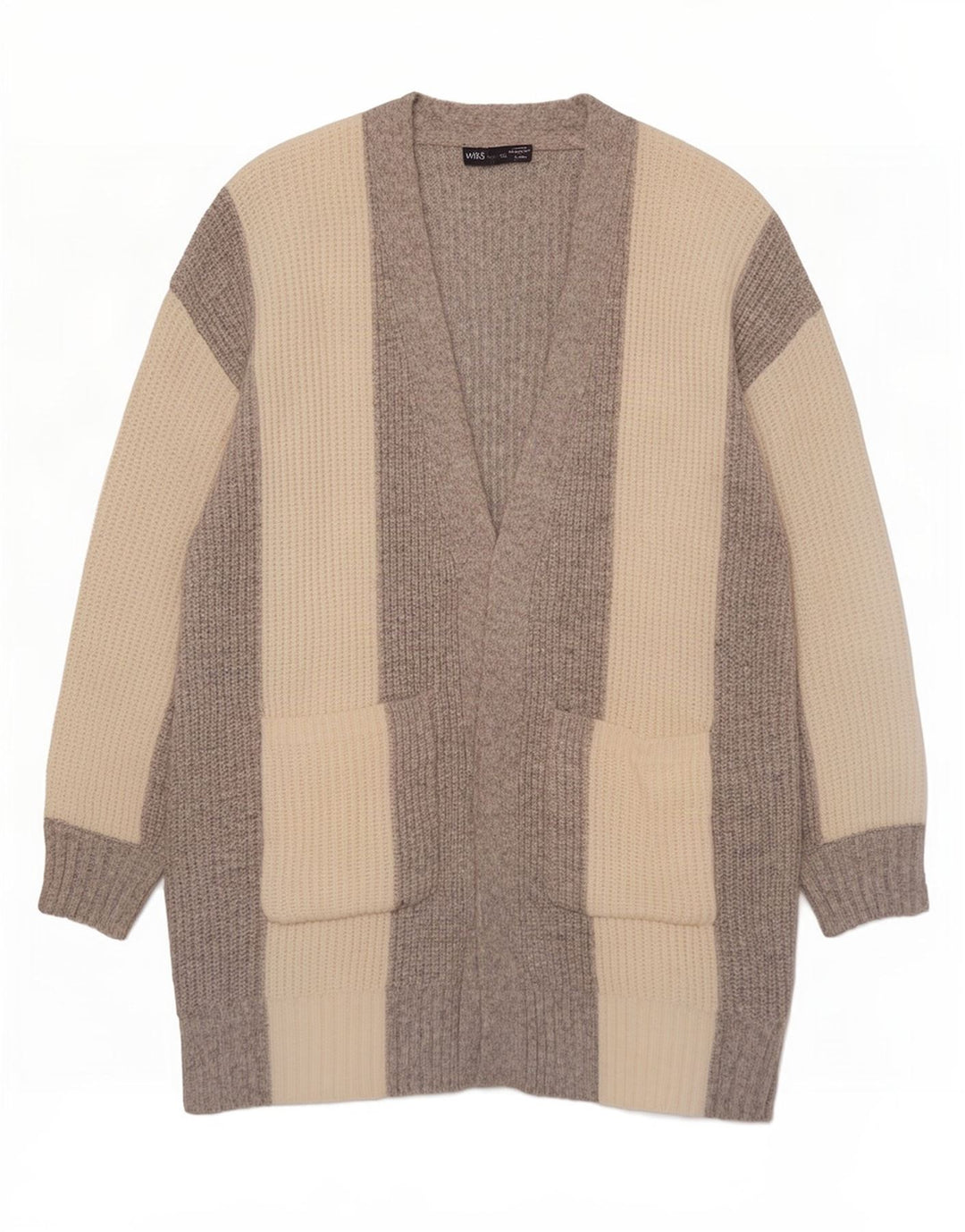 Marks & Spencer Damen Longline-Cardigan-Pullover UK 14 Mittelgrau