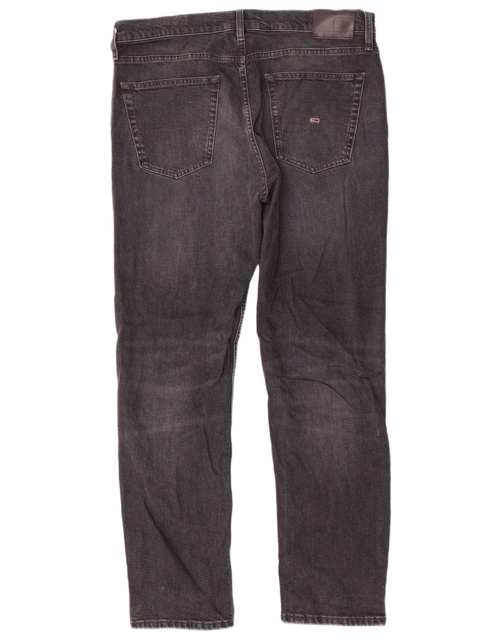 Tommy Hilfiger Herren Ryan Straight Jeans W32 L30 Graue Baumwolle
