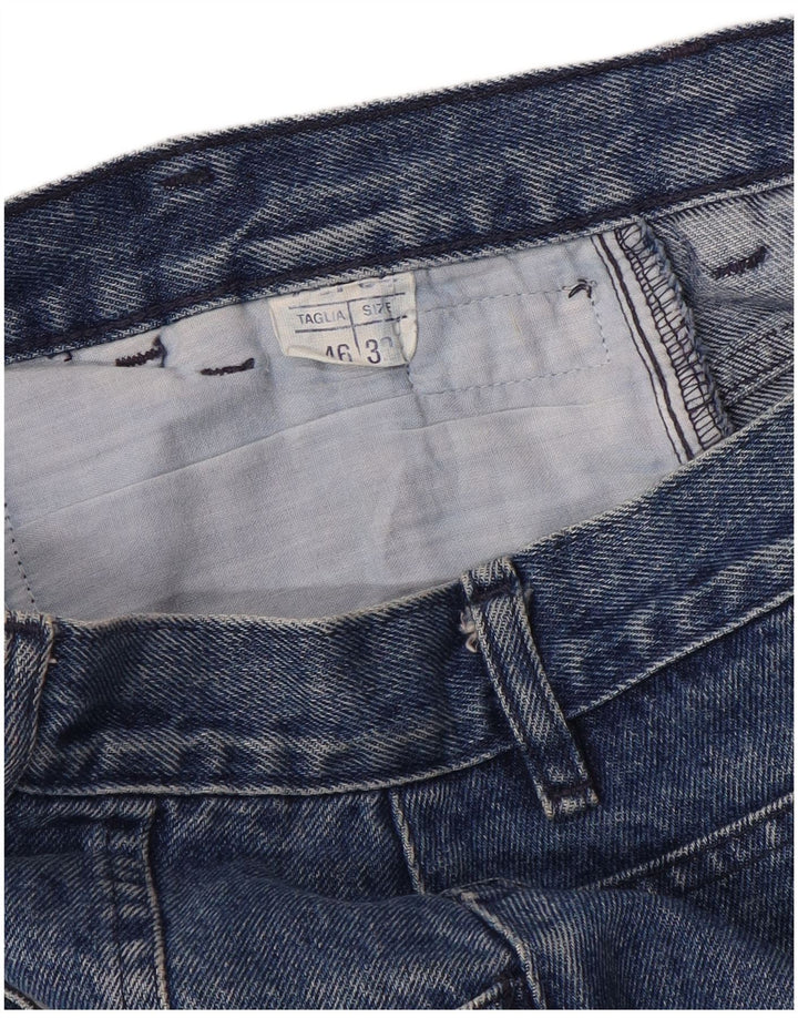 POP 84 Damen Jeansrock IT 46 Large W28 Blaue Baumwolle