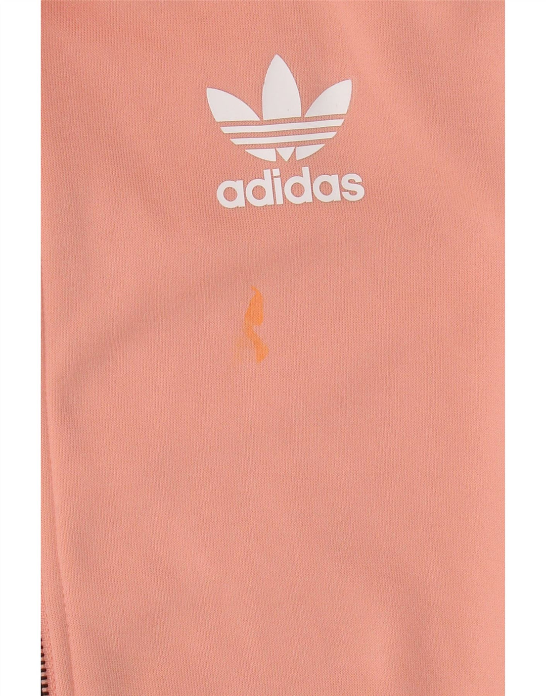 Adidas Damen Graphic Trainingsanzug Top Jacke UK 6 XS Orange Polyester
