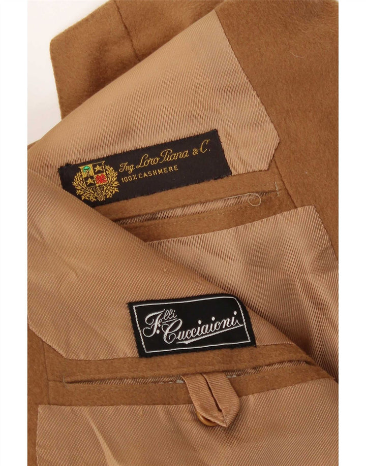 Ing Loro Piona & Co. Herren-Blazer-Jacke, UK 40, groß, brauner Kaschmir