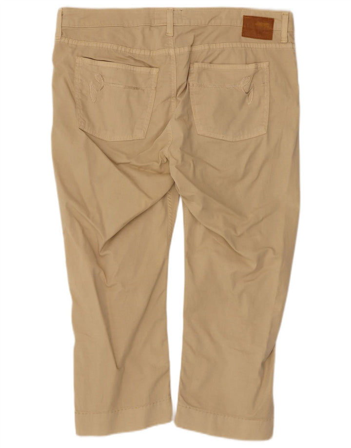 Gant Damen Caprihose W34 L20 Beige Baumwolle