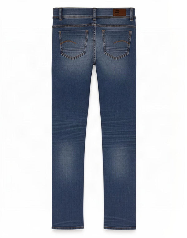 G-Star Damen Midge Straight Jeans W28 L30 Blaue Baumwolle