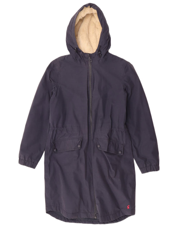 Joules Damen-Parka mit Kapuze, UK 10, Größe S, Marineblau, Baumwolle