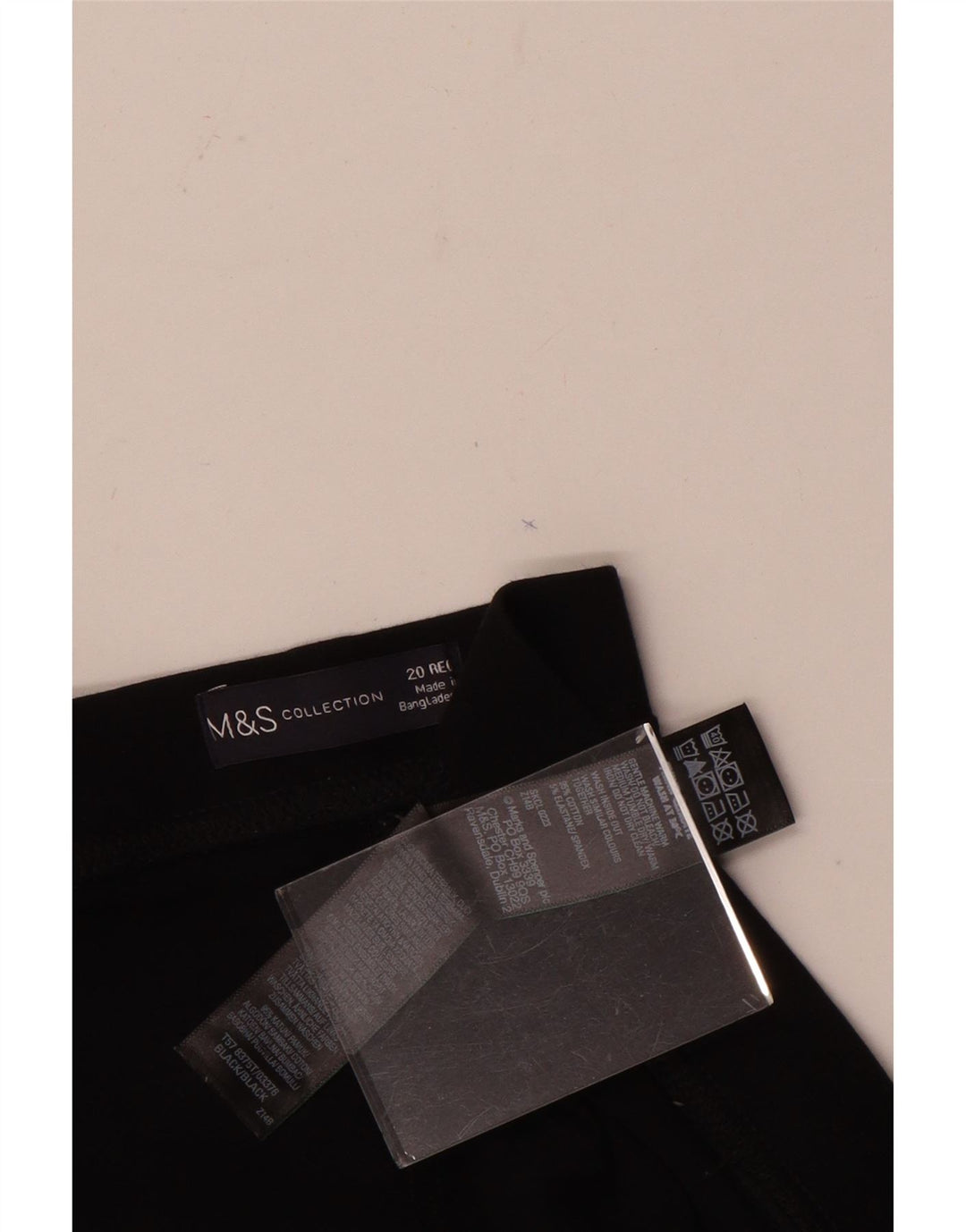 Marks & Spencer Damen Leggings UK 20 2XL Schwarze Baumwolle