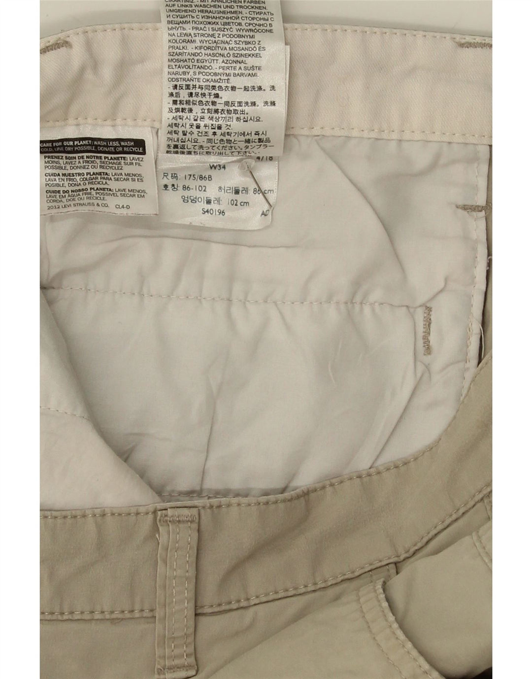 DOCKERS Mens Cargo Shorts W34 Large Grey Cotton Vintage Dockers and Second-Hand Dockers from Messina Hembry 