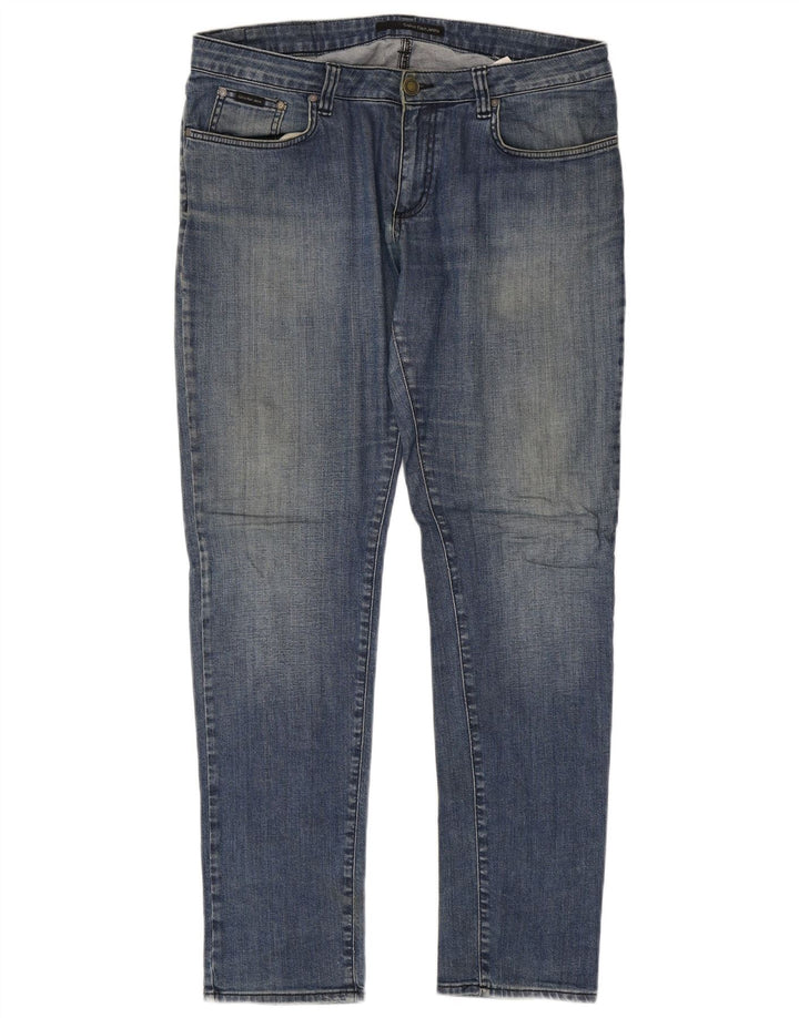 Calvin Klein Herren Slim Jeans W34 L34 Blaue Baumwolle
