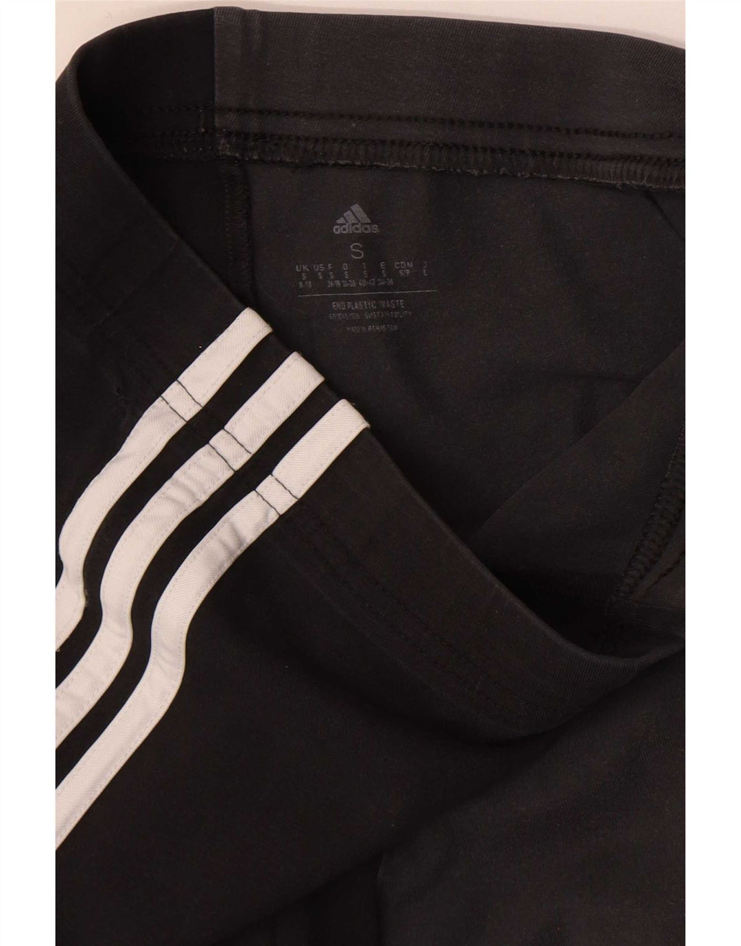 Adidas Damen Leggings UK 8/10 Small Schwarz Colourblock