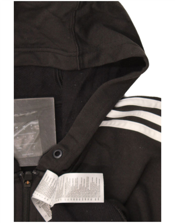Adidas Herren Climalite Zip Hoodie Pullover Medium Schwarz Colourblock Polyester