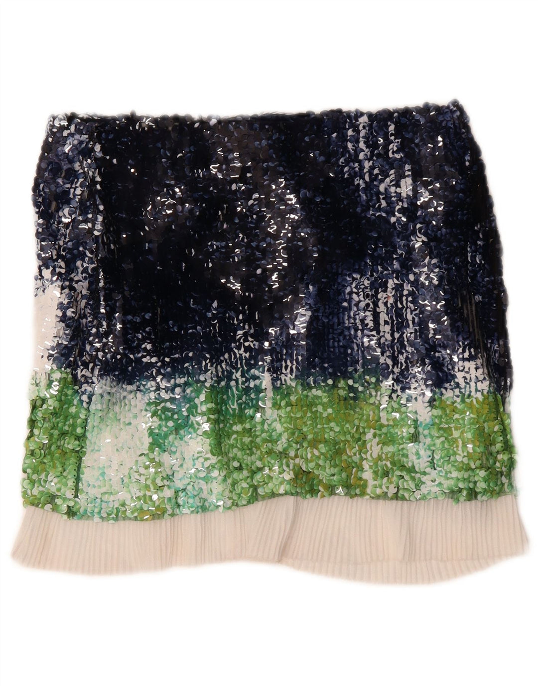 Gerader Damenrock von ZARA, mittelgroß, W28, mehrfarbig, Colourblock-Polyester