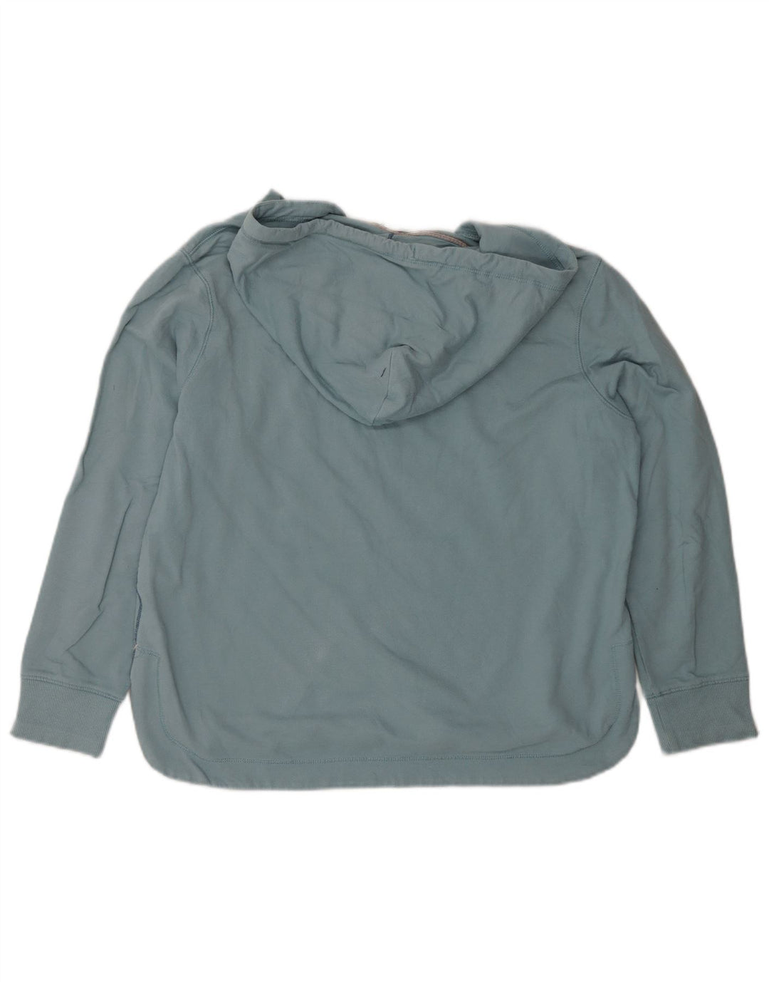White Stuff Damen-Übergroßer Kapuzenpullover, UK 10, Größe S, Blau, Baumwolle