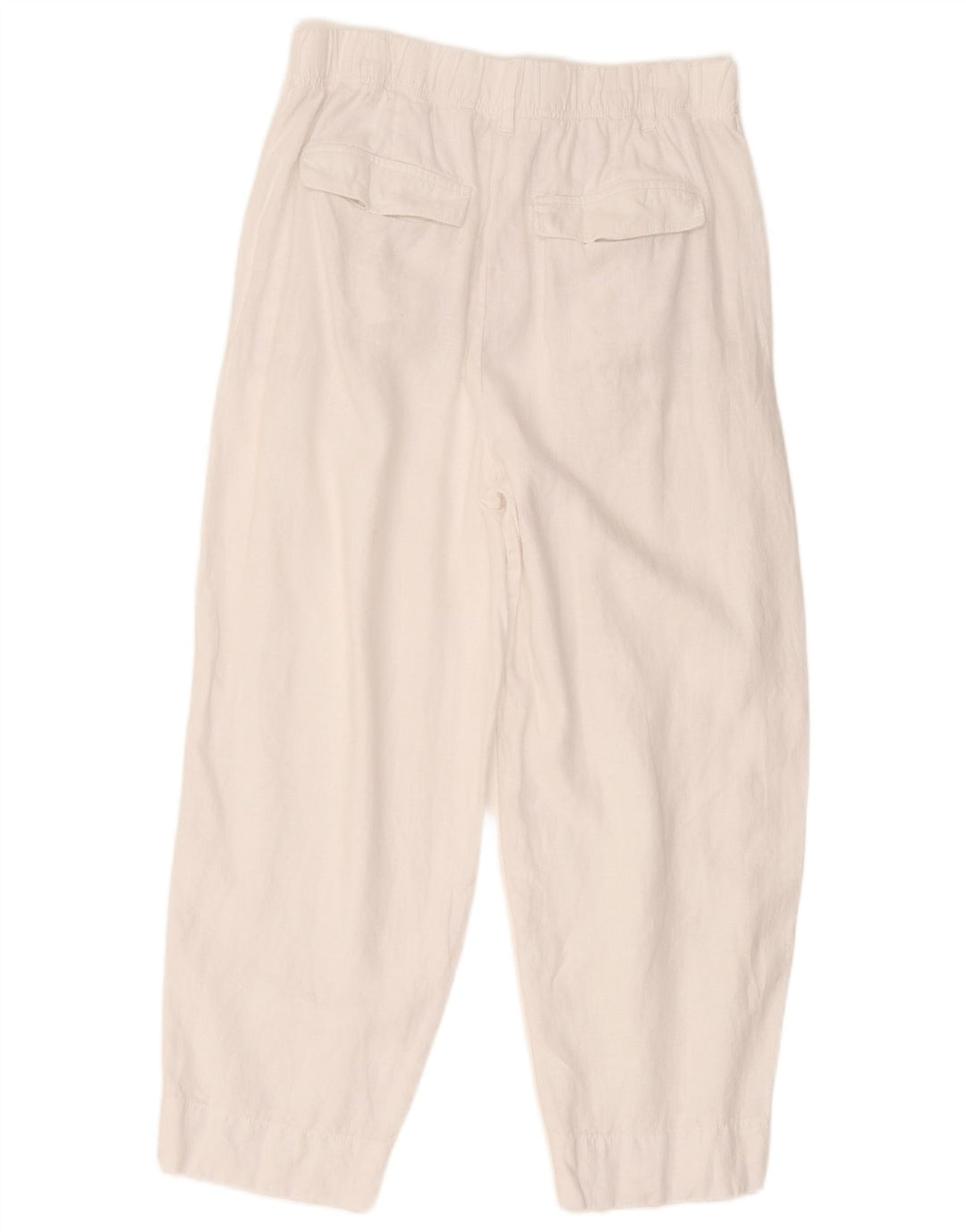 Marks & Spencer Damen Kurz geschnittene Hose UK 14 Large W32 L25 Weiß