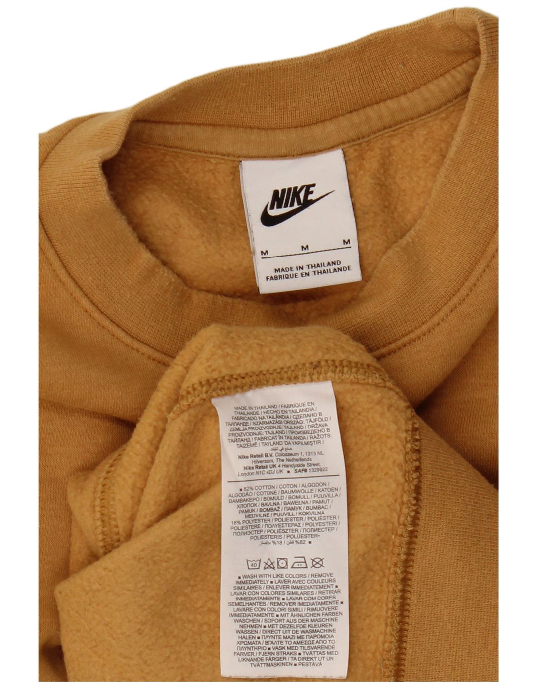 NIKE Herren-Sweatshirt-Pullover, mittelbeige Baumwolle