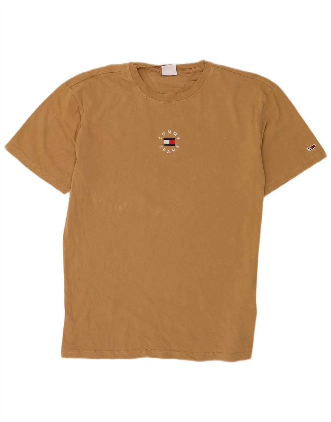 Tommy Hilfiger Herren T-Shirt Top Small Braun Baumwolle