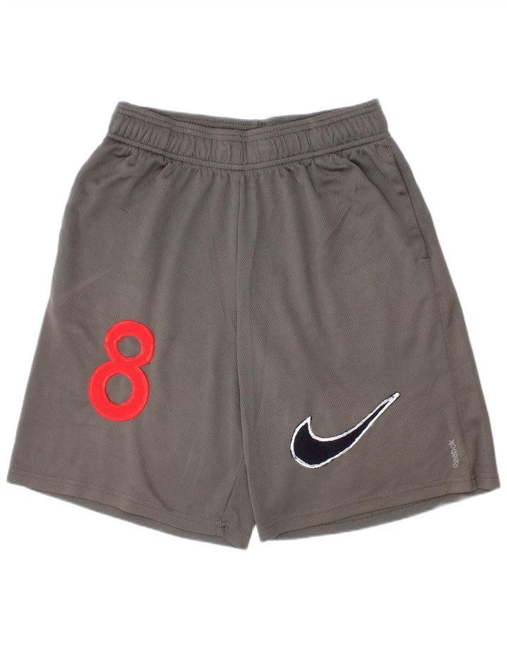 Nike Sportshorts mit Grafik für Jungen, 10–11 Jahre, mittelgrau, Polyester, Sport