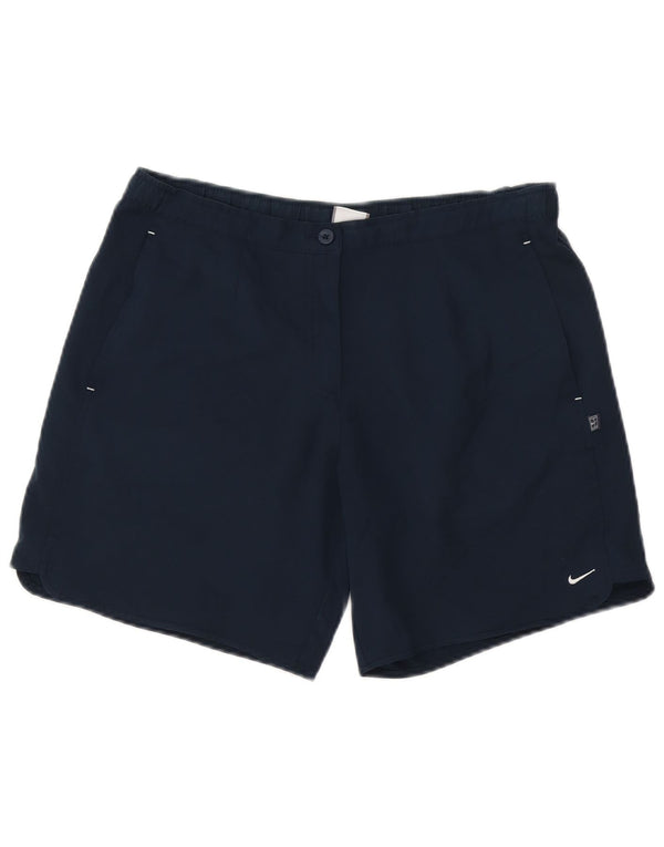 Nike Damen-Freizeitshorts, Größe S, W27, Marineblau, Polyester