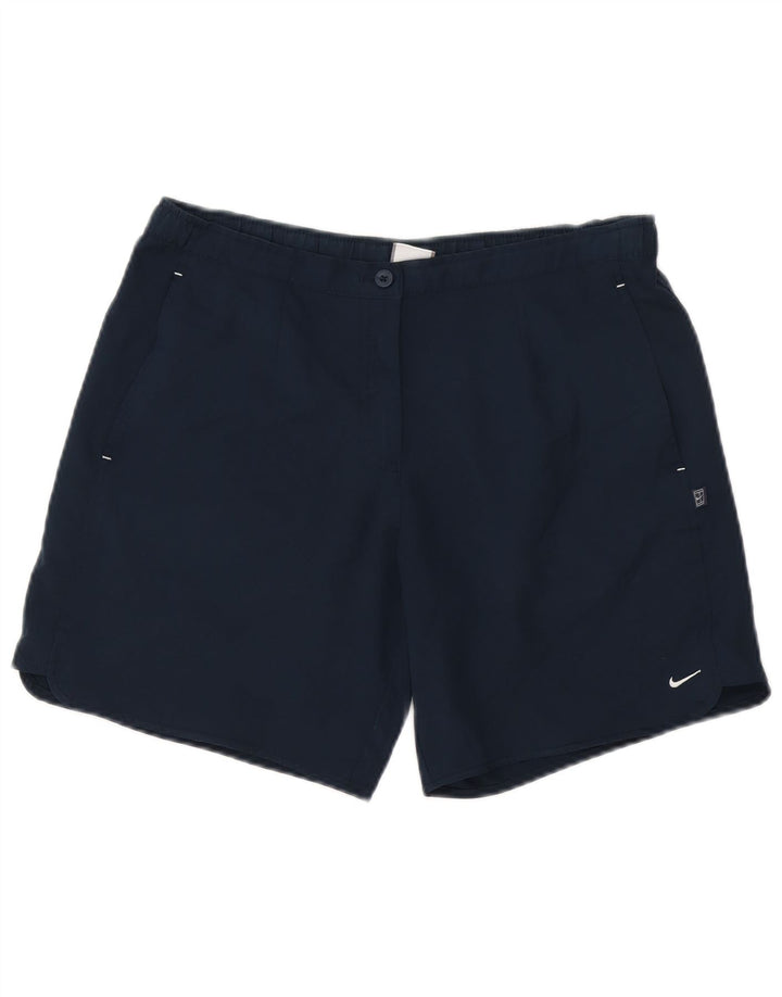 Nike Damen-Freizeitshorts, Größe S, W27, Marineblau, Polyester